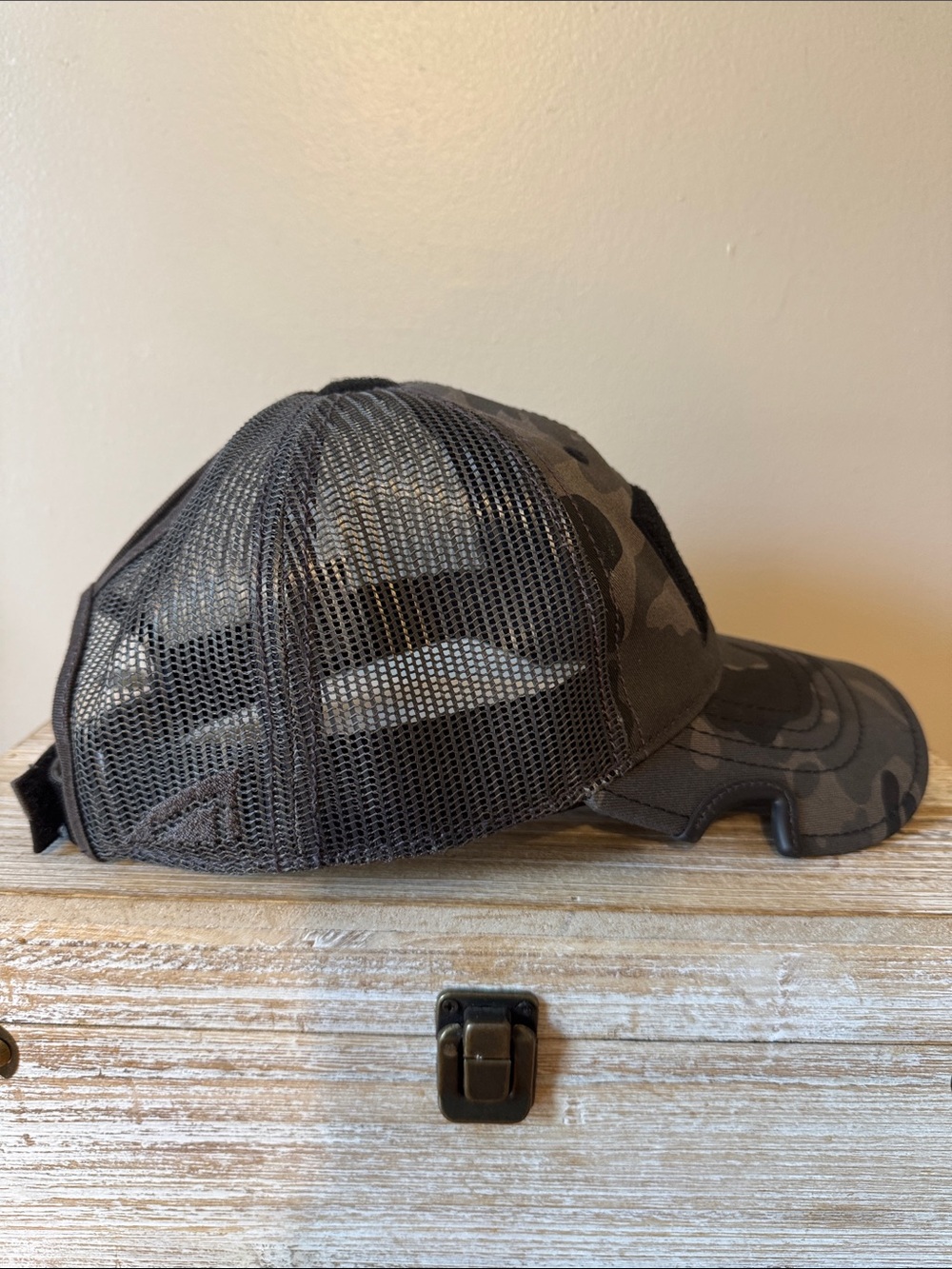 Notch Camouflage Trucker Cap - Black/Gray - Picture 4 of 5